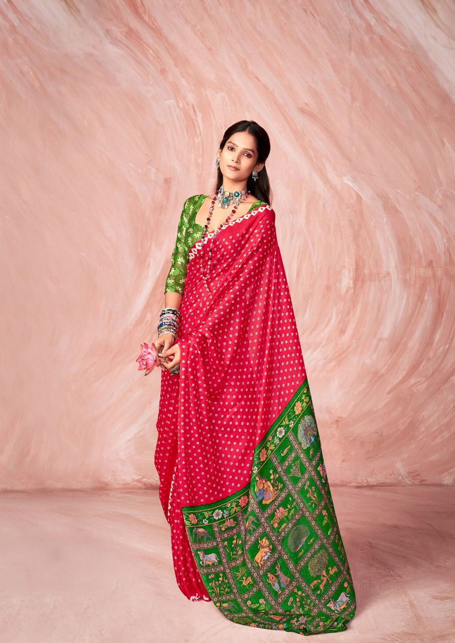 Stavan Tarang New Fancy Silk Designer Printed Saree Collection